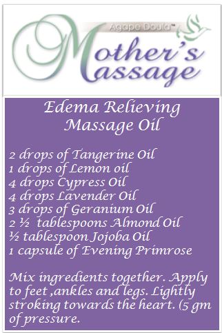 Edema Relieving massage Oil